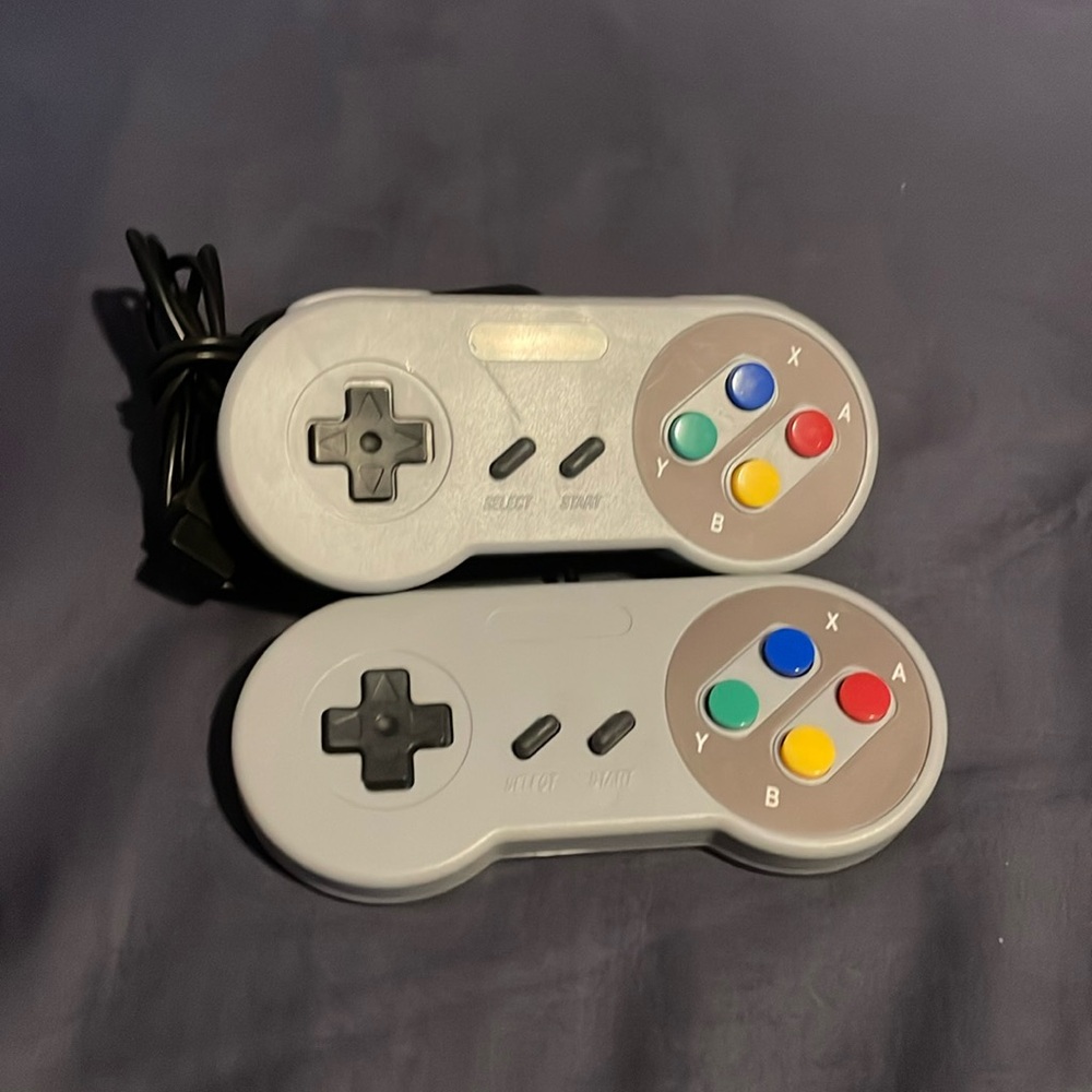 2-Pack Classic SNES Controller Replacement Gamepad for Original Super Nintendo